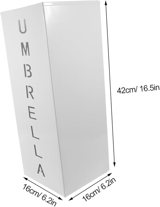 Metal Umbrella Stand Storage Bucket Multi-functional Umbrella Holder for Entryway Sturdy Indoor Organizer for Magazines and Walking Sticks Stylish and Practical Design