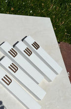 A&S Mezuzot Modern Concrete Mezuzah Case with Scroll, Easy Peel and Stick Mezuza (White+ Wood Shin, 11 Inches)