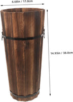 Wooden Umbrella Stand with Cane and Fan Storage Natural Wood Entryway Organizer Space-saving Design Capacity for Home Decor and Use and Versatile Umbrella Rack