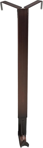 Haute Decor Adapt Adjustable Wreath Hanger, Top & Length Adjustable - Oil-Rubbed Bronze - Strong Metal Wreath Holder for Thick or Thin Doors