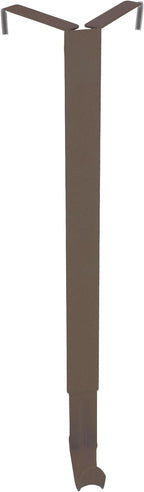 Haute Decor Adapt Adjustable Wreath Hanger, Top & Length Adjustable - Matte Brown - Strong Metal Wreath Holder Hook for Various Door Sizes