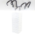 ZJchao Square Umbrella Holder Stand Rack Metal Freestanding for Wet Umbrellas with Hollow Design Rust Alloy Compact 16.5x6.5x6.5in for Home Hotel Office Cafe