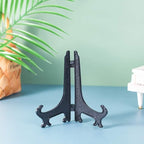 Artliving 6" Black 24pcs/Set Plastic Easels Plate Display Stands Picture Frame Stand Holder