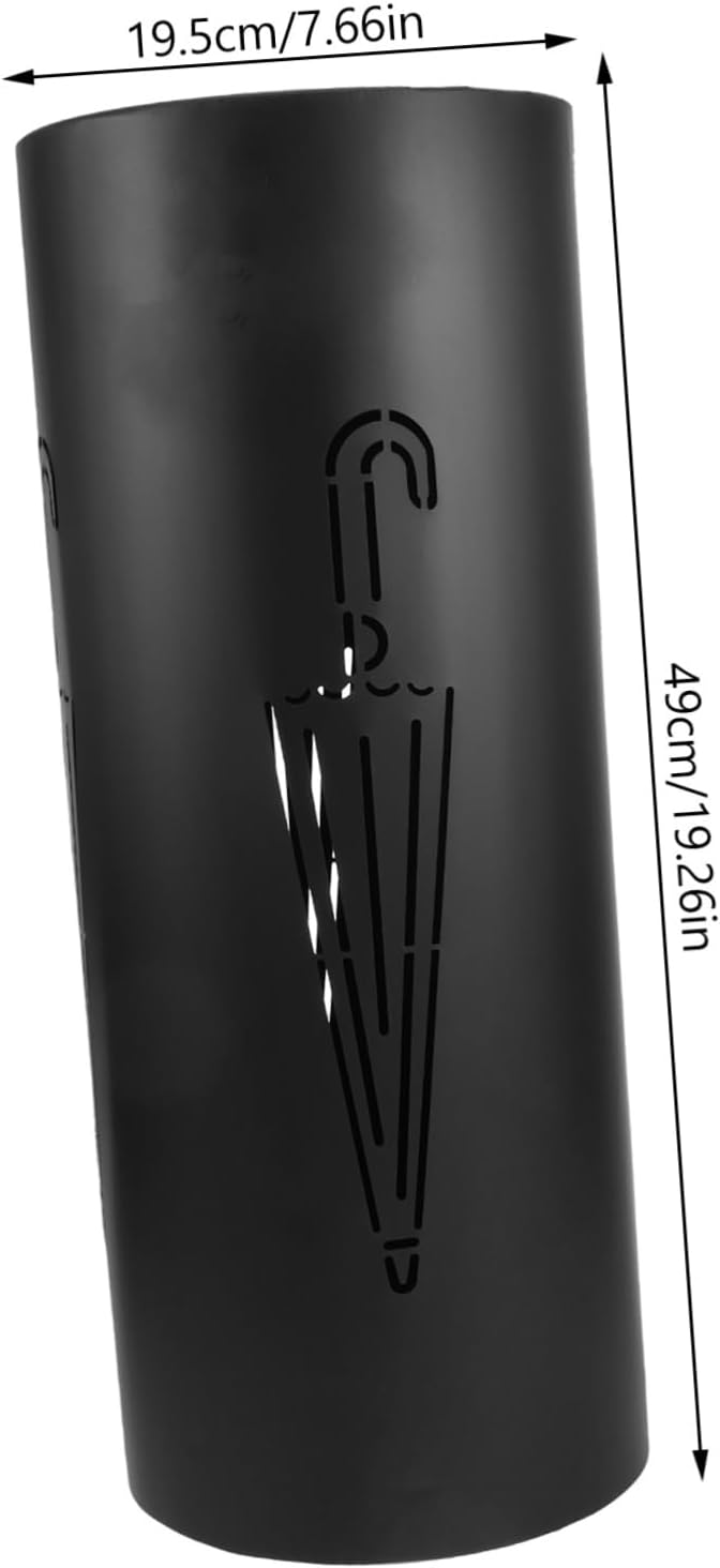 VALICLUD Stylish Iron Umbrella Stand Bucket Umbrella Organizer for Entryway for Walking Sticks More Heavy Duty Design Easy to Clean for Home Office