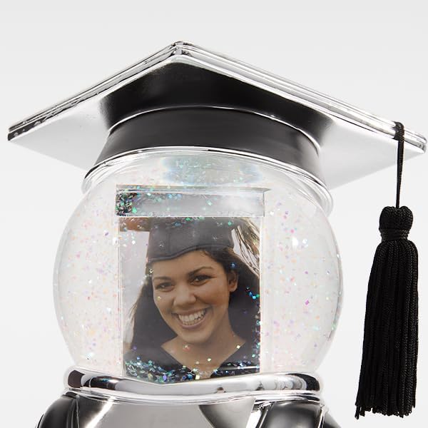 Things Remembered Personalized Graduation Cap Photo Musical Snow Globe (Free Customization), Plays Pomp and Circumstance Music