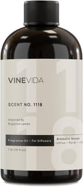 VINEVIDA [16 Fl Oz] Scent NO. 1118 Fragrance Oil for Cold Air Diffusers, Aromatic Notes of Citrus, Green, Floral, Sugar & Vanilla Essential Oils for Diffuser Oil Refill & Air Freshener Room Spray
