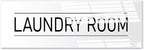Laundry Room Sign White 9x3 Inch - Indoor Self Adhesive Door Wall Sign Minimalism Design