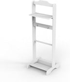 Ochine Freestanding Valet Stand with Storage Organizer, Wooden Garment Rack, Shoe Shelf, Portable Coat Stand, Clothes Rack for Entryway, Living Room, Bedroom, Office