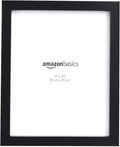 Amazon Basics Rectangular Photo Picture Frame, 8 x 10 in, Pack of 2, 11.22 x 9.21 inches, Black