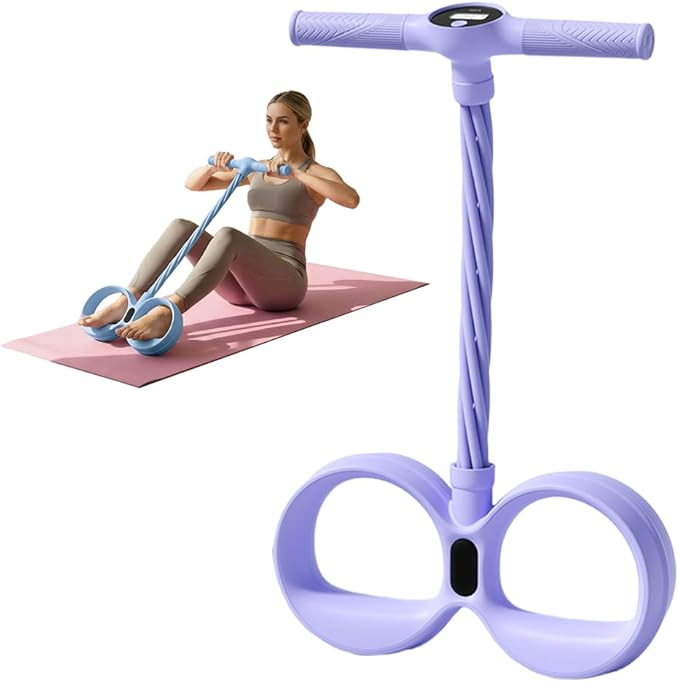 Pedal Resistance Band with Handle,Multifunction Elastic Yoga Resistance Band Stretching Pedal Puller for Full Body Workout Arm/Leg Stretching Slimming Training