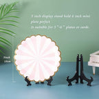 Artliving 5" Black 24pcs/Set Plastic Easels Plate Display Stands Picture Frame Stand Holder
