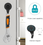 Magnetic Wreath Hanger,Heavy Duty Magnet Hook Holds up to 11lbs for Metal Doors/Surfaces for Metal Front Door and Christmas Decorations