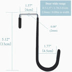 1 Pc Black Hanger 5" - Strong Bearing Hanger for Christmas Halloween Wreath Decorations, Steel Material, 20lb Load Bearing