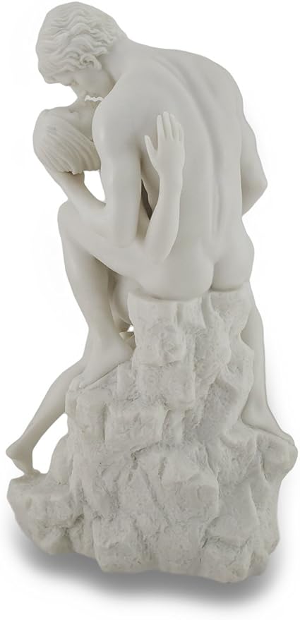 Veronese Design White Marble Finish The Lovers Statue Nude Sculpture
