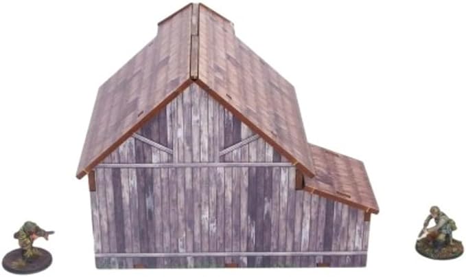 Ready-Painted WW2 Ostfront Village Barn by Micro Art Studio