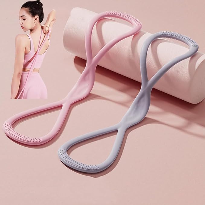 Resistance Bands with Handles,Figure 8 Resistance Band Elastic Fitness Bands Exercise Band for Home Yoga Gym Workout