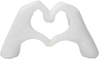 Heart Hands Sculpture for Living Room Décor, Mini Gesture Heart Decoration, Modern Love Statue Finger, Hands Heart Art Sculpture Home Wedding Decoration (Marble)