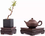 GOLDY&WENDY Oriental Furniture Decor Stand Square Indoor Wooden Vase Plant Teapot Pedestal Display Risers Home Decor Base