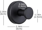 Black Wreath-Hanger, Strong Stainless Steel Suction-Cup-Wreath-Hooks, 4 Pack Wreath-Door-Hanger Fall Halloween Christmas Decorations, Welcome Sign for Front Door Indoor Outdoor (4 Black, 4)