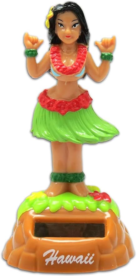 Shaka Hula Girl Solar Dashboard Doll