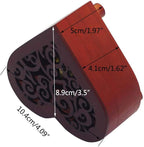 Pursuestar Fur Elise Music Box, Heart Shaped Vintage Hollow Out Wood Mechanism YunSheng Movement Wind Up Musical Box for Birthday Christmas Mother's Day Valentine's Day
