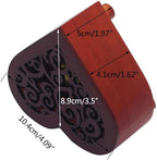 Pursuestar Over The Rainbow Music Box, Heart Shaped Vintage Hollow Out Wood Mechanism Wind Up Musical Box Gifts for Birthday Christmas Mother's Day Valentine's Day