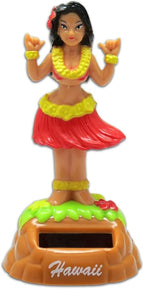 Shaka Hula Girl Solar Dashboard Doll