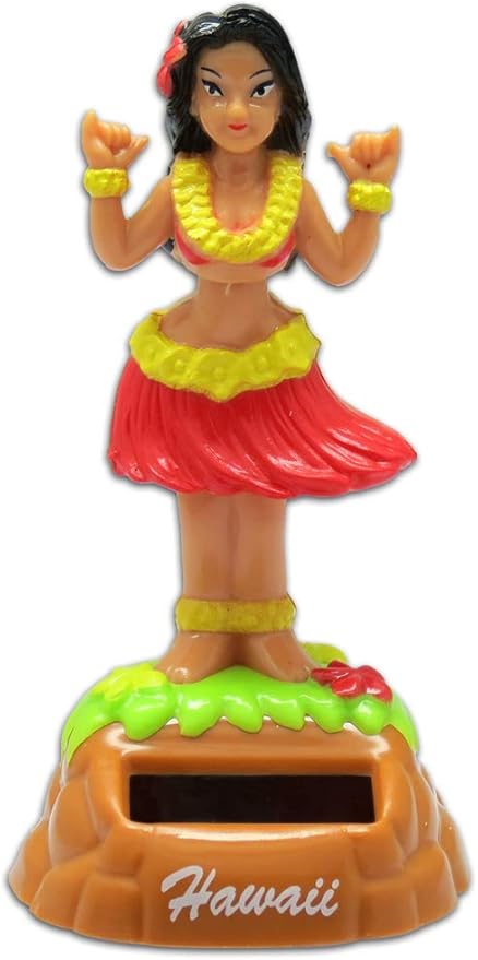Shaka Hula Girl Solar Dashboard Doll