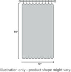 Sweet Home Collection Kitchen Window Tier, Swag, or Valance Curtain Treatment in Stylish and Unique Patterns and Designs for All Home Décor, 24", Rosemary Linen