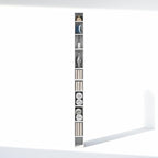Furinno Fulda 10-Tier Closet Organizers and Storage, Open Shelf, Storage Organizer, 6-Inch Width, for Closet, Bedroom, White