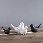 Notakia Small Birds Statues Black Modern Farmhouse Decor Deals, Farmhouse Decor for Kitchen Counter, Bathroom Shelf, Living Room, Office Sculpture, Knick Knacks for Shelves