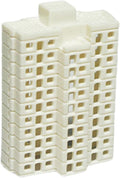 XISAOK Realistic Apartment Building Model Unpainted Craft Project Miniature Landscape Design 1/800s Scale Solid Structure Miniature Apartment Building Model