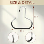 Durable Steel Hangers: Maximize Closet Space with Versatile Storage, Non-Slip Stainless Steel Clothes Rack Organizer for Hats, Ties, Scarves, Clothes (2, White)