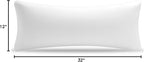AM AEROMAX 12 × 32 Throw Pillow Memory Foam Pillow Insert - Rectangular Bolster for Decorative Cushion Bed Couch Sofa - Non-Deforming Over Time