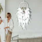 Dream Catchers Lovers Dream Catcher for Boys Large Dream Catcher for Girls Wall Hanging Tree of Life Wall Decor with LED Light Handmade Feather Dreamcatcher Native American Blessing Gifts