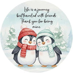 Friendship Christmas Ornament, Penguin Ornament for Best Friends, Friend Ornaments for Women, Gift for Friends, Penguin Ornament, Inspirational Bestie Gifts, Birthday Gift for Best Friend