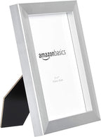 Amazon Basics Rectangular Photo Picture Frame 5" x 7" Pack of 2 & Command Medium Picture Hanging Strips