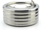 Outdoor Ashtray with Lid, Flip Top Stainless Steel Ash Tray, Metal Windproof Cigarette Ashtrays for Indoor or Outdoor Use, Desktop Ashtray Office Patio Home Decor