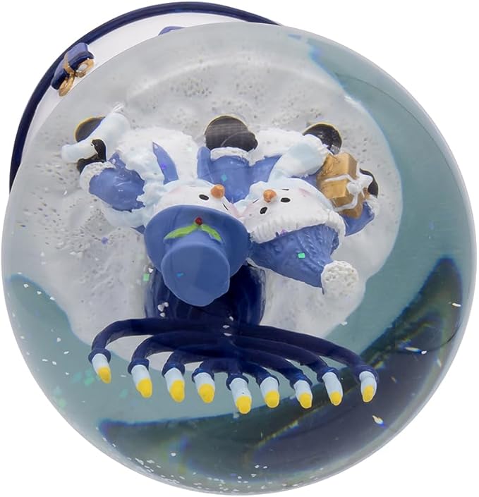 Kurt Adler 100MM Musical Wind-Up Hanukkah Snowman Water Globe