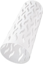 YUYTE Metal Round Umbrella Holder, Shaped Freestanding Umbrella Organizer for Entryway, Home, and Office (White)