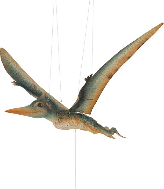 Regal Art & Gift Flying Bird Hanging Metal Mobile - Decorative Outdoor Wind Motion Sculpture for Patio, Porch & Garden Décor - Pterodactylus