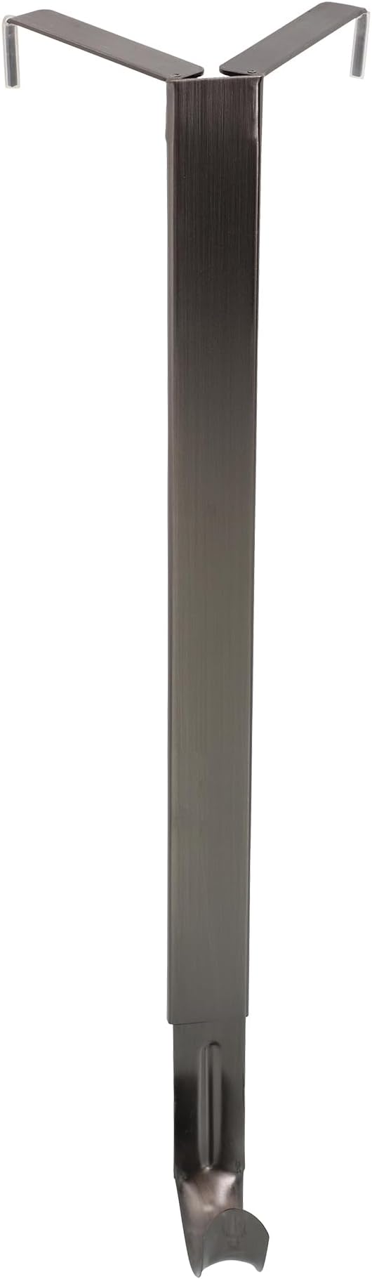 Haute Decor Adapt Adjustable Wreath Hanger, Top & Length Adjustable Version (Brushed Nickel), Strong Over The Door Hook - Fits Most Door Styles and Sizes