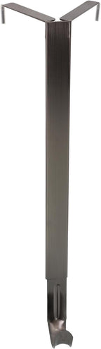 Haute Decor Adapt Adjustable Wreath Hanger, Top & Length Adjustable Version (Brushed Nickel), Strong Over The Door Hook - Fits Most Door Styles and Sizes