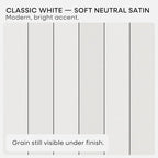 Homeforia White Floating Shelf 20 inch, High End Solid Real Wood 20inch Bathroom Floating Shelves for Wall Mounted, White Wooden 20in Floating Shelves, Heavy Duty Bracket, 20 X 6.5 X 1.75 in, Set of 3