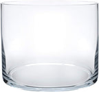 Royal Imports Flower Glass Vase Decorative Centerpiece for Home or Wedding - Cylinder Shape, 6" Tall, 6" Opening, Clear