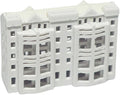 XISAOK Realistic Apartment Building Model Unpainted Craft Project Miniature Landscape Design 1/800s Scale Solid Structure Miniature Apartment Building Model
