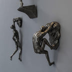 Set of 6 Climbing Men Wall Art Decor Sculpture,Nordic Modern Simplicity Decorative Wall Art, Climbing Man Sculptures,Home & Office Climber Gifts