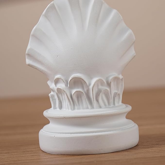 White Venus Statue for Home Decor, 7.6 Inch Aphrodite Sculpture “Birth of Venus”, Handmade Resin Greek Roman Goddess Figurine, Office Desk Art & Gift Idea