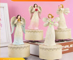 Angel Music Box, Sculpted Hand-Painted Musical Figure Gifts Butterfly Music Box Guardian Angel Figurine for Daughter Women Birthday Anniversary, Play You are My Sunshine