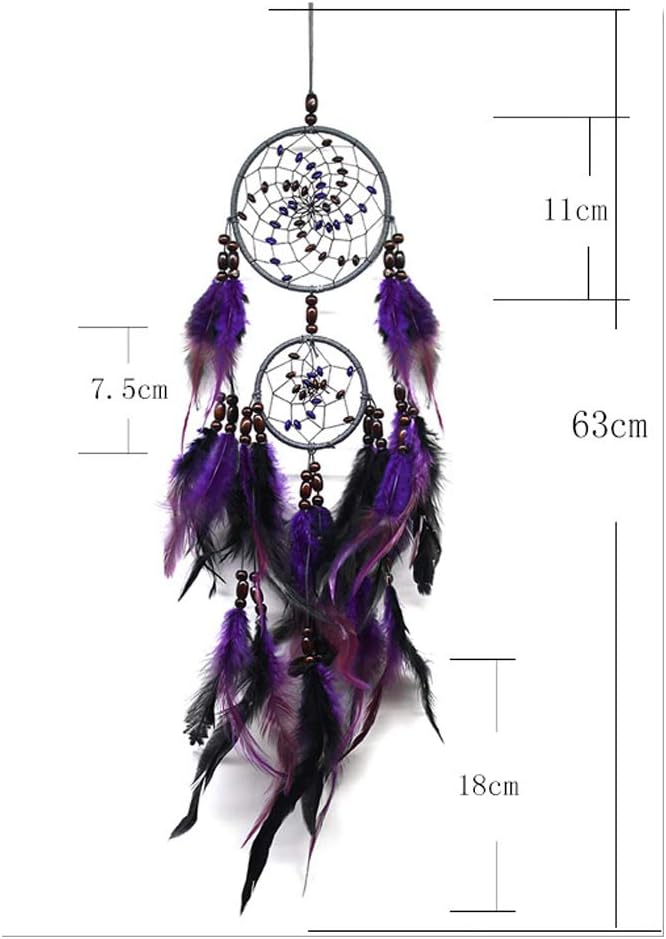 Dream Catchers Purple Handmade Feather Dreamcatcher